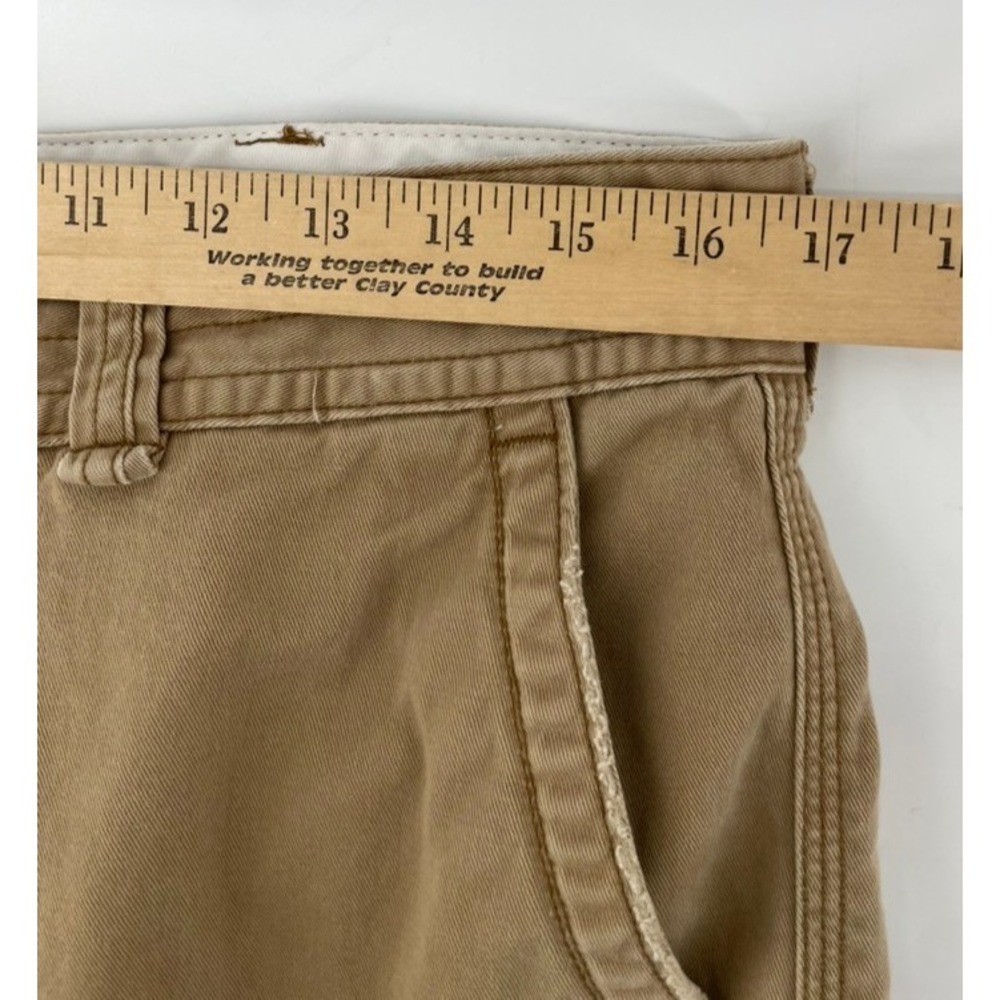 Polo Ralph Lauren Chino Cargo Shorts Men Sz 34 Khaki 100% Cotton Preppy Grunge - Picture 7 of 10